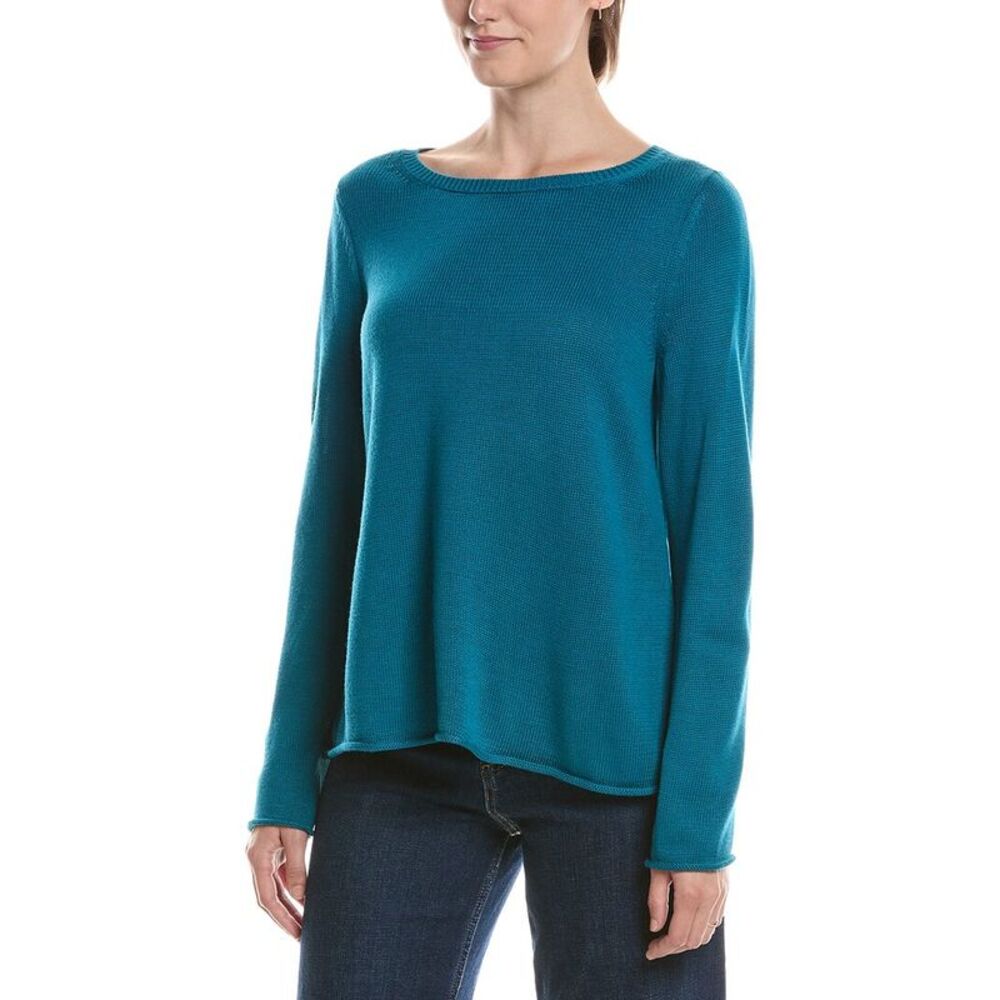 Eileen Fisher Womens  Bateau Neck Sweater